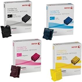 img 1 attached to 🖨️ Xerox Colorqube 8870 OEM Ink Stick Set - Black, Cyan, Magenta, Yellow