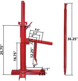 img 3 attached to 🔧 HTTMT Portable Tire Changer Machine for Cars, Trucks, and Motorcycles - Manual Bead Breaker, Weights Remover, Lift Stands - Easy to Use [P/N: US-ET-TOOL004-RED1]