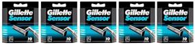 img 3 attached to 💈 Gillette Sensor Blades: 50-Blade Pack - Convenience in 5 x 10 or 10 x 5 Packs