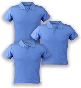 img 4 attached to 👔 Top-notch Short Sleeve Pique Uniform Boys' Clothing for a Classy Look