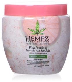 img 4 attached to 🛀 Hempz Pink Pomelo & Himalayan Sea Salt Herbal Body Scrub, 7 Oz, Pack of 1