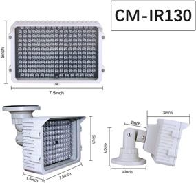 img 2 attached to 🔦 CMVision IR130-940: Invisible 198pc High Power Small LED IR Illuminator – Wide Angle, 940nm with Free Power Adapter