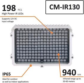 img 3 attached to 🔦 CMVision IR130-940: Invisible 198pc High Power Small LED IR Illuminator – Wide Angle, 940nm with Free Power Adapter