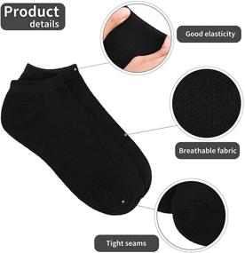 img 3 attached to 🧦 URATOT 24 Pairs Kids' Low Cut Socks: Boys' or Girls' Half Cushion Athletic Ankle Socks – Ultimate Comfort and Quality