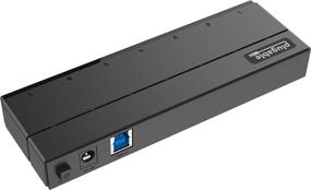 img 2 attached to 💻 Plugable 7-Port USB 3.0 Hub: High-Speed Connectivity with 36W Power Adapter