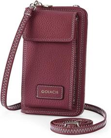 img 4 attached to 👜 Stylish Leather Crossbody Wristlet Handbags by GOIACII - Women's Handbags & Wallets Now Available!