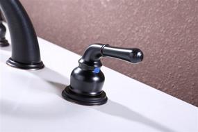 img 1 attached to 🚰 RKF WF014ORB Widespread Handle Bathroom Faucet 8