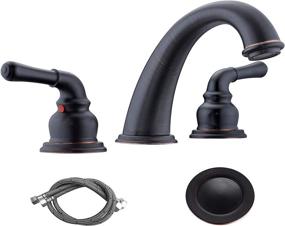 img 4 attached to 🚰 RKF WF014ORB Widespread Handle Bathroom Faucet 8