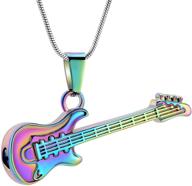 🎸 melody of remembrance: musical instrument cremation necklace for women & men – guitar urn necklace for ashes logo