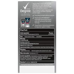 img 3 attached to Strong 1.7 oz Pack of 2 Degree Men Clinical Antiperspirant Deodorant for Sport Strength