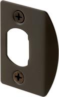 🔒 pack of 2 defender security e 2516 standard latch strike, 1-5/8 in., steel, classic bronze plated finish for enhanced online visibility logo