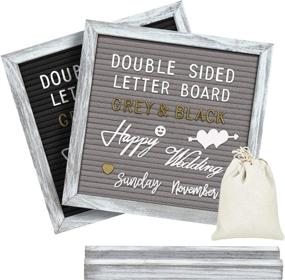 img 4 attached to 📝 Gelibo Double-Sided Letter Board: Includes 750 Precut White & Ampersand Characters