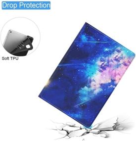 img 1 attached to 📱 Feams PU Leather iPad 8th Generation Case/iPad 7th Generation Case 2020 2019 with Auto Sleep, Flip Stand Soft TPU Back Cover for 10.2 Inch Tablet, Galaxy