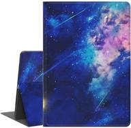 📱 feams pu leather ipad 8th generation case/ipad 7th generation case 2020 2019 with auto sleep, flip stand soft tpu back cover for 10.2 inch tablet, galaxy logo