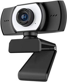 img 4 attached to 🎥 Enhanced Clarity: 1080P Webcam with Microphone for High-Definition Video Calls and Streaming on Zoom/Skype/YouTube, with Wide-Angle Lens and Rotatable Base – Laptop MAC PC Desktop Compatible
