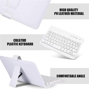 img 1 attached to Serounder Bluetooth Keyboard Universal Wireless Tablet Accessories