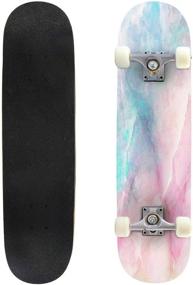 img 4 attached to 🛹 Experience Thrilling Rides: Classic Concave Skateboard Canadian Mountain Longboard Maple Deck for Extreme Sports and Double Kick Tricks - Perfect for Beginners and Professionals