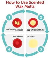 🐻 happy wax - scented soy wax melts - bear shaped blends for optimal wax warmer mixing (balance, 8 oz) logo