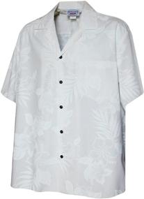 img 2 attached to 🌺 Pacific Legend Boys Classic Hibiscus Fern Print Shirt