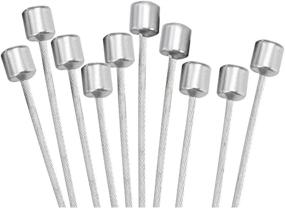 img 2 attached to 10-Pack Bike Shifter Cables - 2M Length Stainless Steel Derailleur Cable Set for MTB, Replaceable Bicycle Shift Cable, Shifter Cable Set