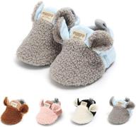 👶 myleleya infant winter booties: soft baby crib socks for boys and girls - cozy footwear for newborns and toddlers logo