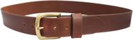 bison designs shackleton leather belt - 38 inch logo