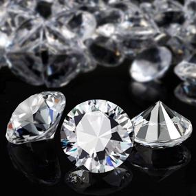 img 4 attached to 💎 Большие прозрачные кристаллы алмазов, 30 мм YGDZ акриловые алмазы для свадебной вечеринки, украшения мальчика, наполнители вазы для душа невесты, распределите по столу - 1,5 фунта.