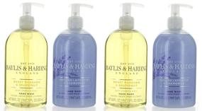 img 4 attached to 🧴 Baylis &amp; Harding Hand Wash 4 Pack, Sweet Mandarin &amp; Grapefruit from England and English Lavender with Chamomile