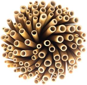 img 4 attached to Set of 100 Eco-friendly Bamboo Straws by Bali Boo - 8 inch (20cm) - 🎍 Assorted Width - Perfect for Restaurants, Bars, Parties, Birthdays - Handcrafted in Bali for Sustainability and Responsiveness