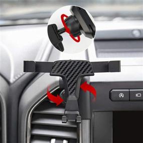 img 3 attached to 📱 Car Dashboard Air Vent Mount Cell Phone Holder for F-150 F150 Raptor 2015-2020 and F250 F350 2017-2020 - Universal Mobile Phone Mount for Smartphones - Prime Quality and Best Choice