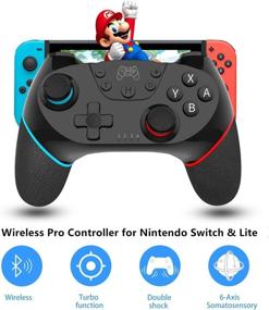 img 3 attached to 🎮 Nintendo Switch Pro Controller - Wireless Gamepad Remote Joystick Joypad Compatible with Nintendo Switch/Switch Lite Games Console