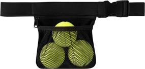 img 4 attached to Nebudo Pickleball Tennis Ball Band Holder for Women's Skirt and Men's Waist | 🎾 Pickleballs Holding Accessory Bag | Pouch Sack Pickle Ball Carrier | Gadgets Gear Band Travel Pocket