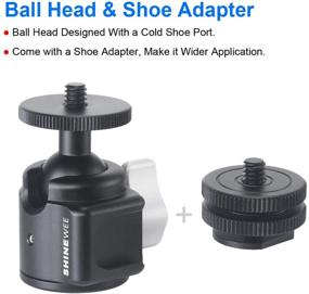 img 3 attached to 📷 Versatile Ball Head with Cold Shoe Mount for Vlog Video Photography and More