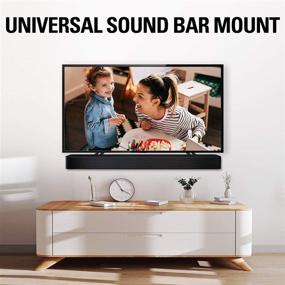 img 3 attached to Mounting Dream MD5422: Versatile Sound Bar Mount for TVs - Adjustable, Detachable Brackets Up to 22 lbs