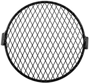img 2 attached to 🏍️ Keenso 6.3" Motorcycle Headlight Grill Cover Lamp Mask Protector Guard Retro Cafe Racer - Metal Wire Mesh Side Mount Universal Vintage Classic 16cm