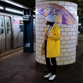 img 2 attached to HipsterKid White Holographic Umbrella