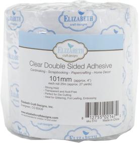 img 1 attached to 📦 Clear Double Sided Adhesive Tape - Elizabeth Craft Designs EC510, 4" X 27yd