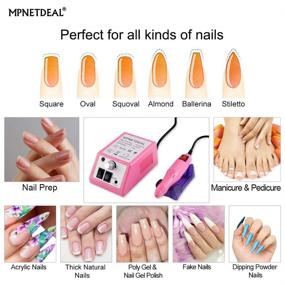 img 2 attached to 💅 Electric Nail Drill Mpnetdeal: Complete Nail Drill Machine Kit for Acrylic Nails and Gel Polish - Glazing Nail Drill Grinder, File, and Polisher Sets - Professional Manicure & Pedicure (Pink)