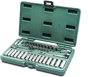 img 2 attached to SATA 43-piece Ratchet Accessories Set for Standard Applications