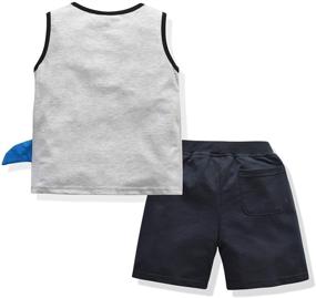 img 3 attached to Toddler Outfits Sleeveless T Shirt Clothing Boys' Clothing