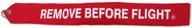 🔑 apex imports 17" remove before flight red banner/streamer – keychain for motorcycle, atv, car, truck logo