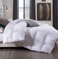 🛏️ white comforter queen size bed all season quilted down alternative bedding comforters, soft duvet insert with corner tabs, breathable microfiber duvet, lightweight &amp; medium warmth (90x90 inches) logo