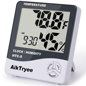 img 4 attached to 🌡️ Monitor Your Indoor Environment with AikTryee Digital Thermometer and Hygrometer