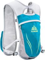 🎒 aonijie 5.5l mint green running hydration vest backpack: lightweight trail running gear for women and men logo