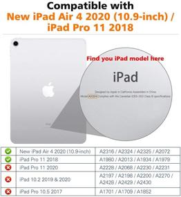 img 3 attached to MoKo Magnetic Case Fit New IPad Air 4Th Generation 2020 (IPad 10 Tablet Accessories