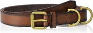 frye and co. ladies' leather belt with d-ring loop logo