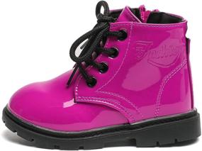 img 3 attached to Komfyea Waterproof Bright Zipper Toddler Boys' Shoes and Boots