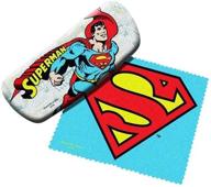 🦸 superman lens cleaner cloth for eyeglasses cases logo