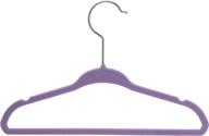 🪖 space-saving briausa kids baby clothes hangers: ultra slim & sturdy purple steel hooks – set of 10 логотип