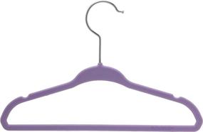 img 3 attached to 🪖 Space-Saving BriaUSA Kids Baby Clothes Hangers: Ultra Slim & Sturdy Purple Steel Hooks – Set of 10